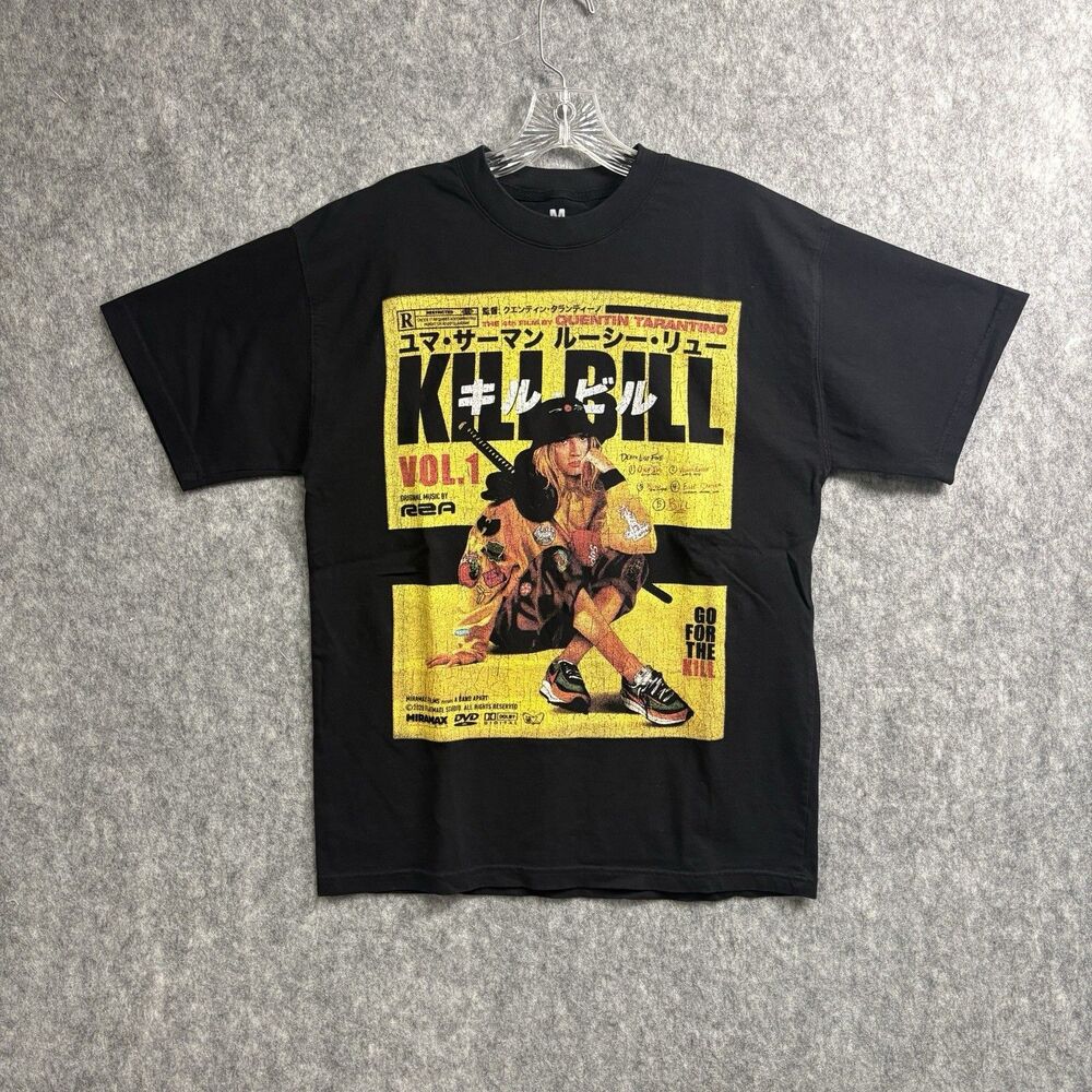 Kill Bill Tee Graphic T-shirt Black Medium Unisex Streetwear Retro